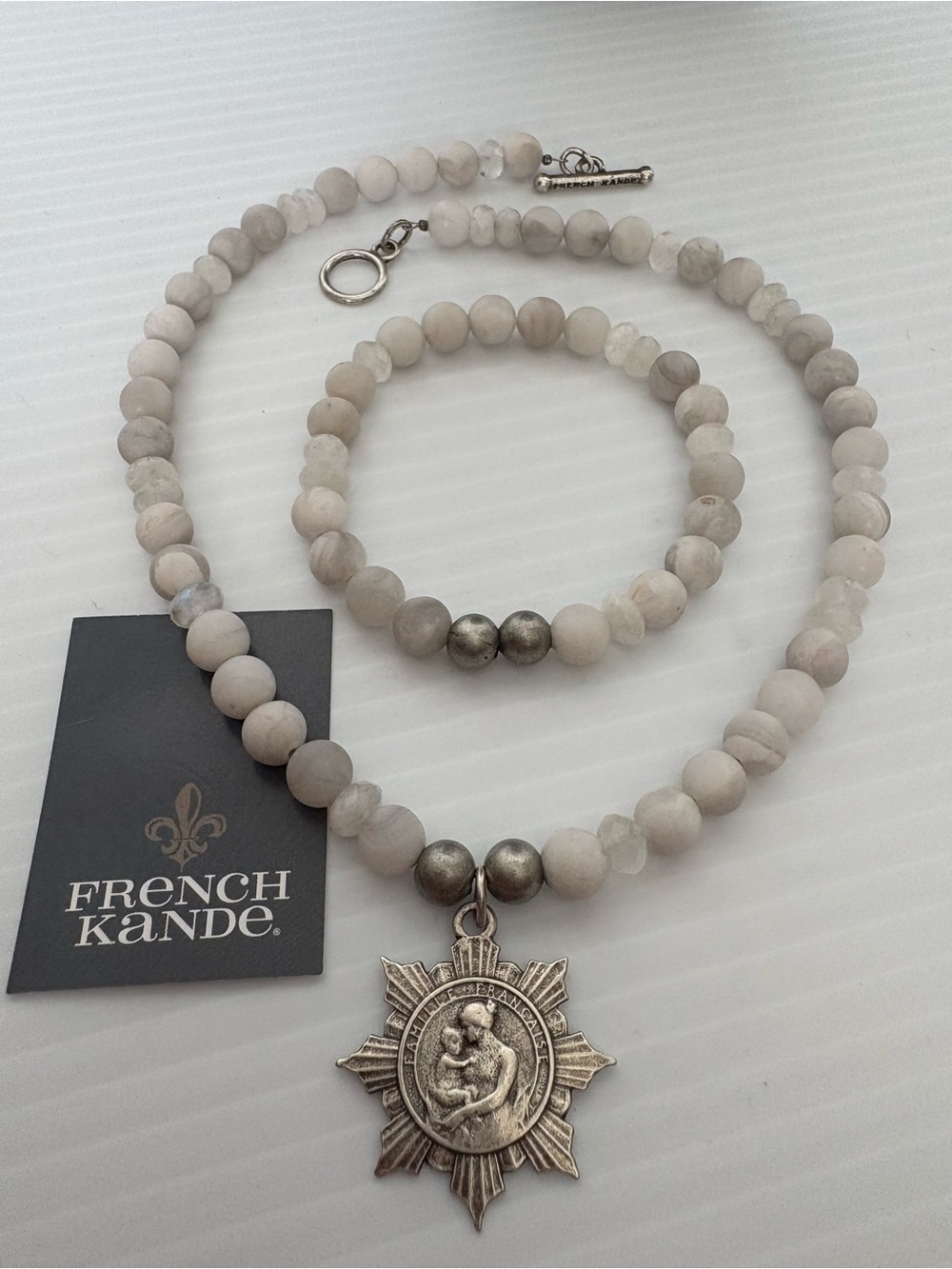 French Kande Necklace and Bracelet Set. NEW